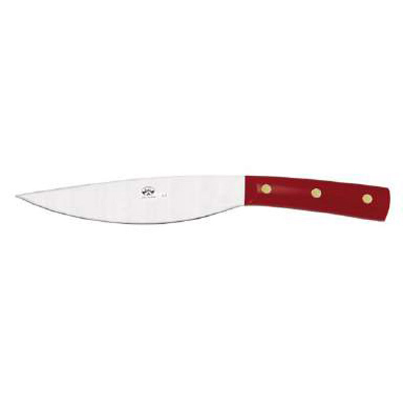 Berti Pontormo With Wood Block Knife Red Lucite Handle 363