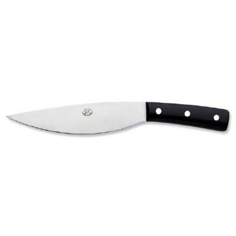 Berti Pontormo Knife With Wood Block Black Lucite Handle 365