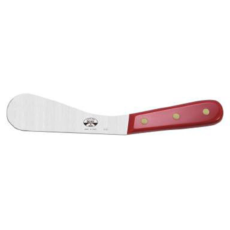 Berti Spatula Knife Red Lucite Handle 486