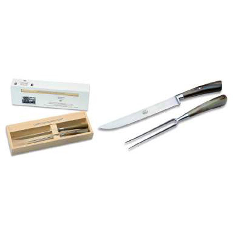 Berti Carving Set Knife Ox Horn Handle 550