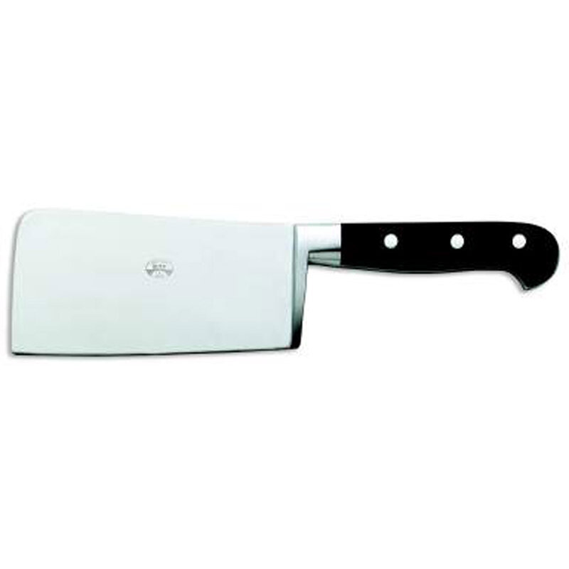 Berti Cleaver Knife Black Lucite Handle 874