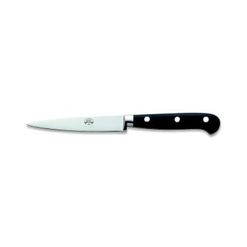 Berti Straight Paring Knife Black Lucite Handle 875