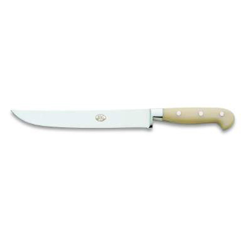 Berti Carving Knife White Lucite Handle 891