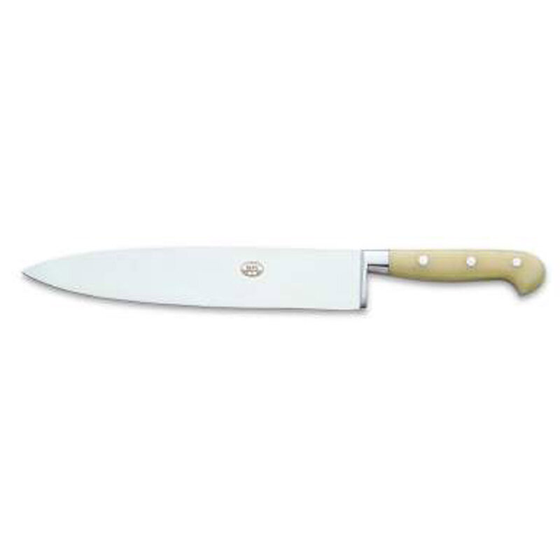 Berti Chefs Knife 10 Inch White Lucite Handle 895