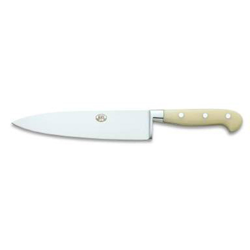 Berti Chefs Knife 8 Inch White Lucite Handle 896
