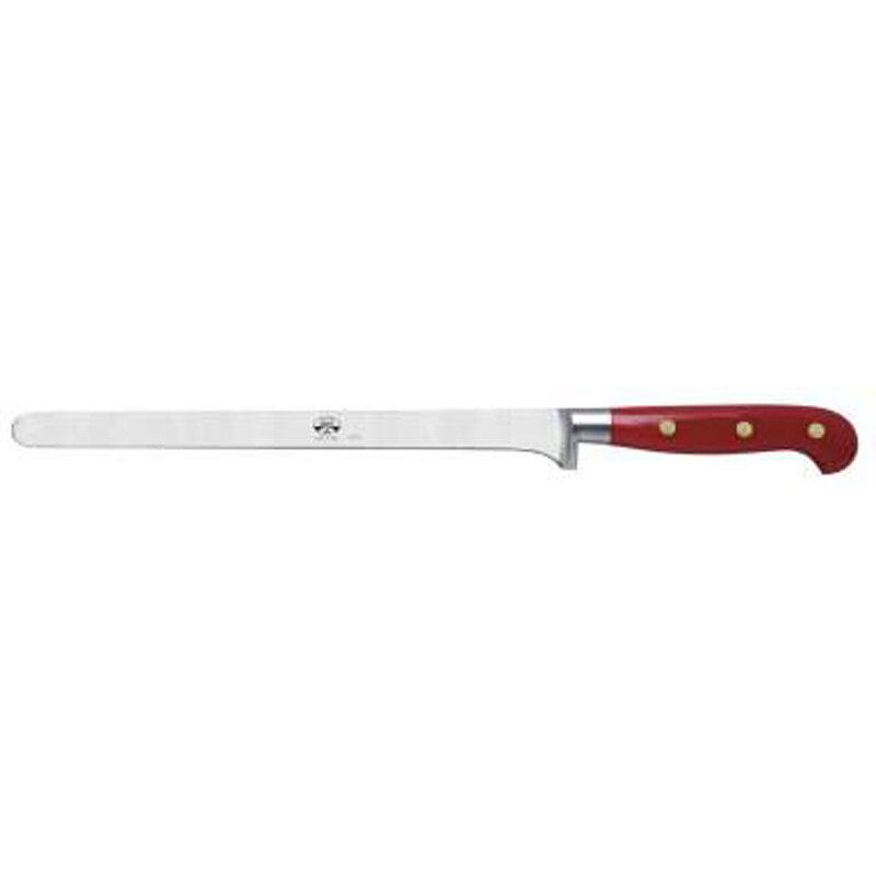 Berti Ham Proscuitto Slicer Knife Red Lucite Handle 2390