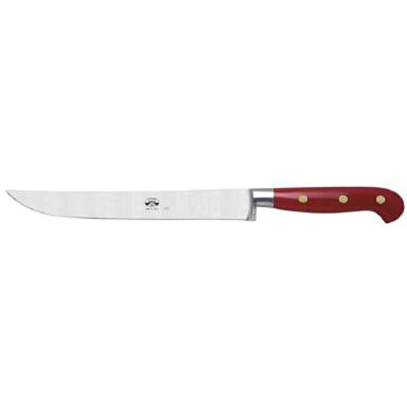 Berti Carving Knife Red Lucite Handle 2391