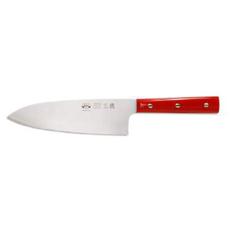 Berti Santoku Knife Red Lucite Handle 3230