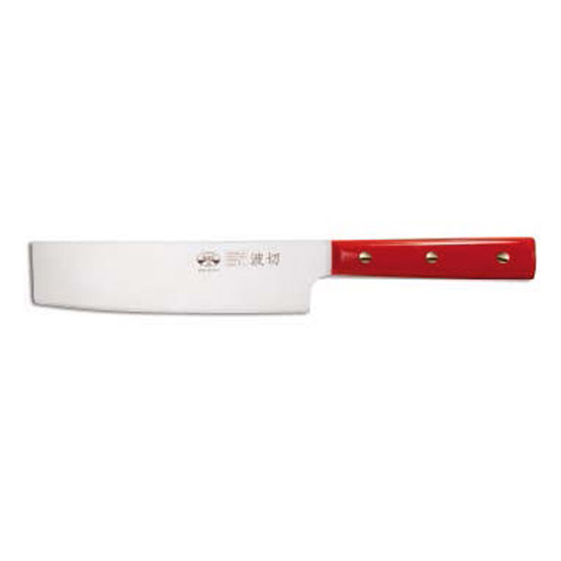 Berti Nakiri Knife Red Lucite Handle 3231