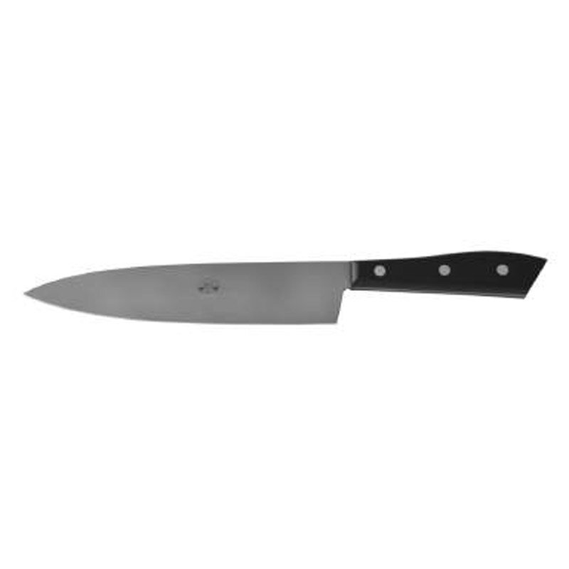 Berti Compendio Chefs Knife Grey Blade Black Lucite Handle 7006