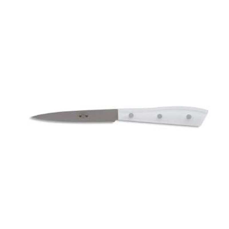 Berti Compendio Paring Knife Grey Blade Ice Lucite Handle 7215