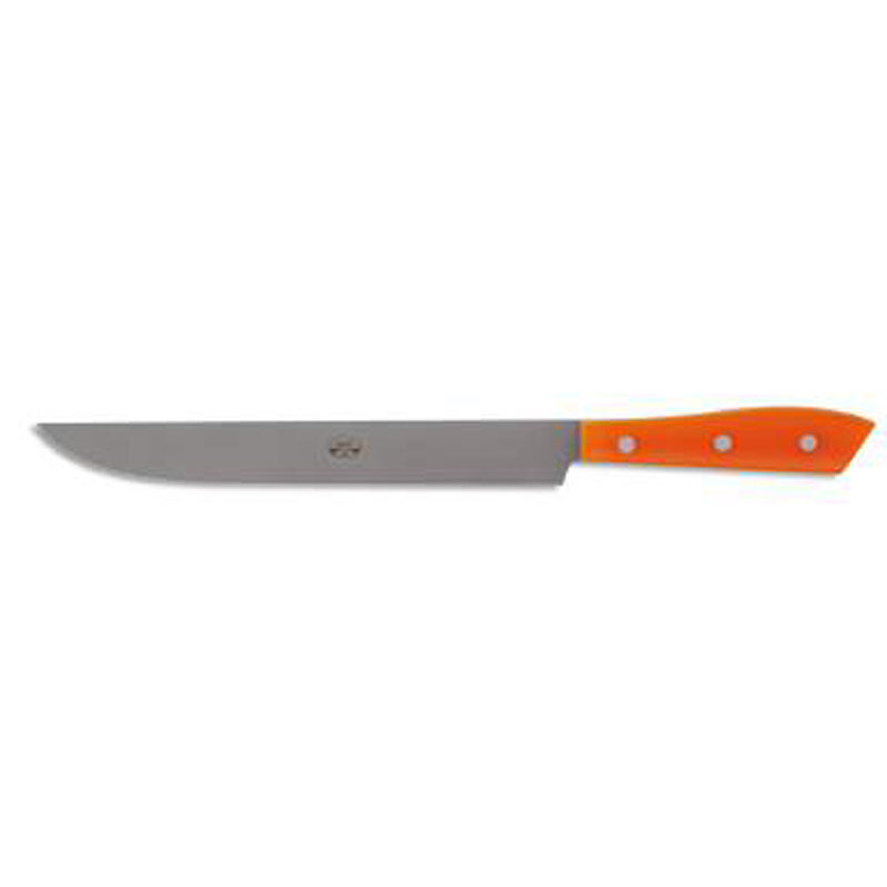 Berti Compendio Slicing Knife Grey Blade Orange Lucite Handle 7301