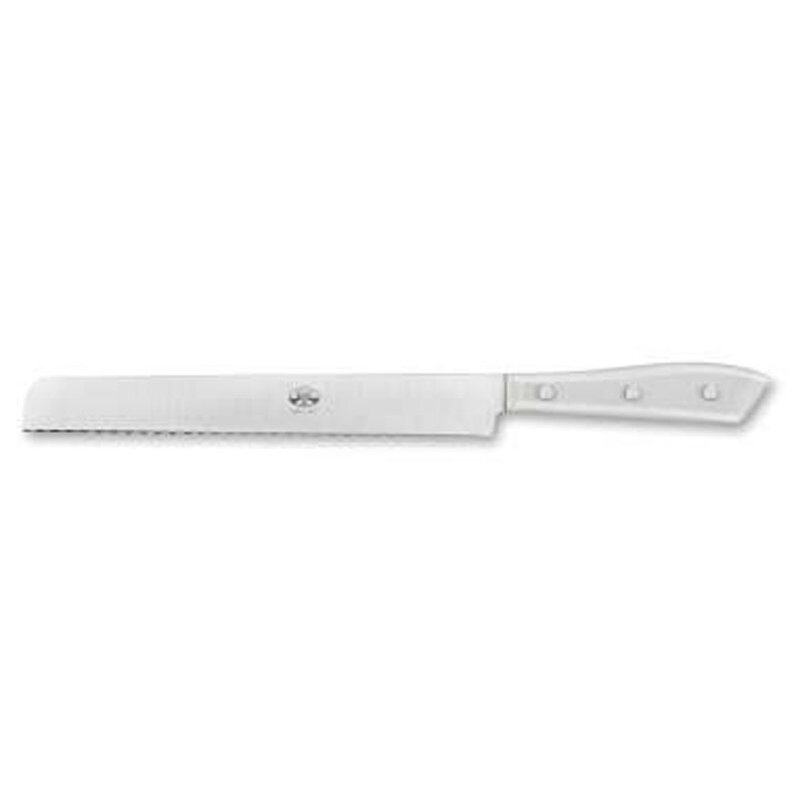Berti Compendio Bread Knife Polished Blade Ice Lucite Handle 8302