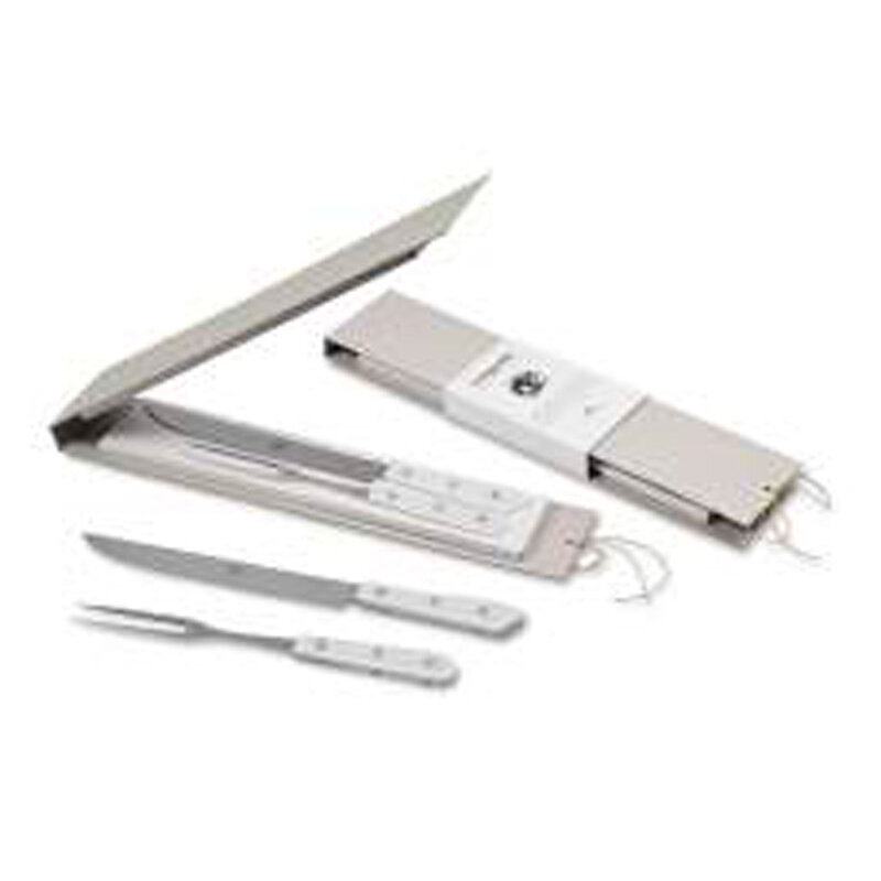 Berti Compendio Carving Set Polished Blade Knife Ice Lucite Handle 8368