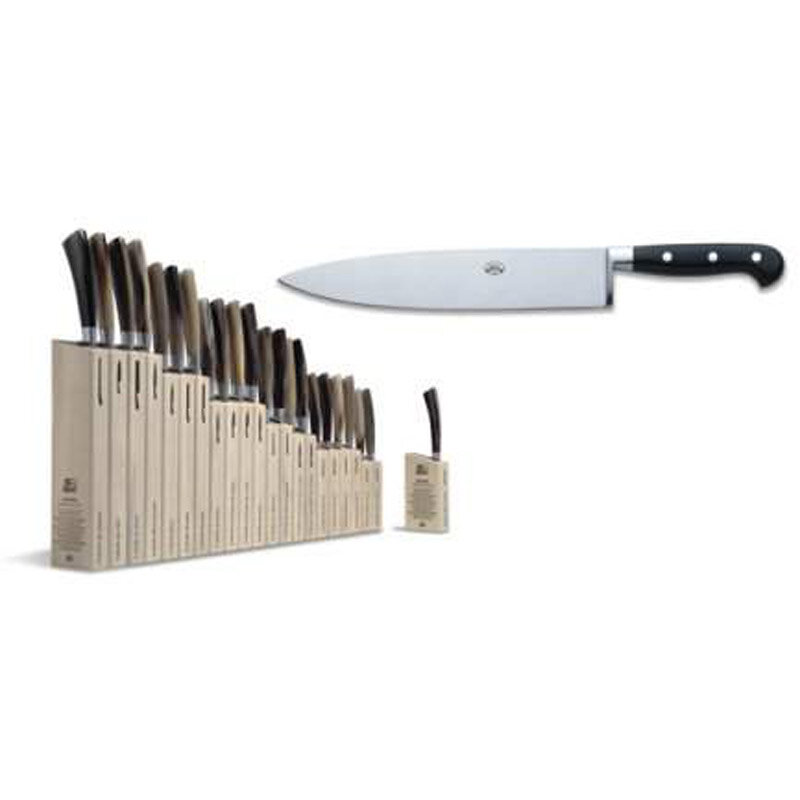 Berti Insieme Chefs Knife 10 Inch Black Lucite Handle 9865
