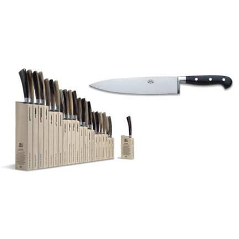 Berti Insieme Chefs Knife 8 Inch Black Lucite Handle 9866