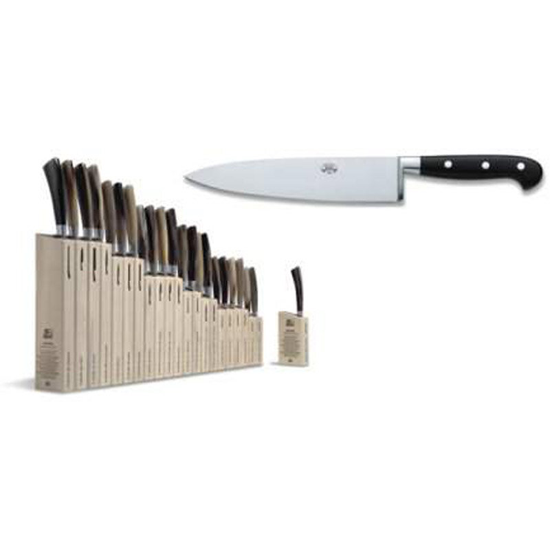 Berti Insieme Chefs Knife 9 Inch Black Lucite Handle 9872