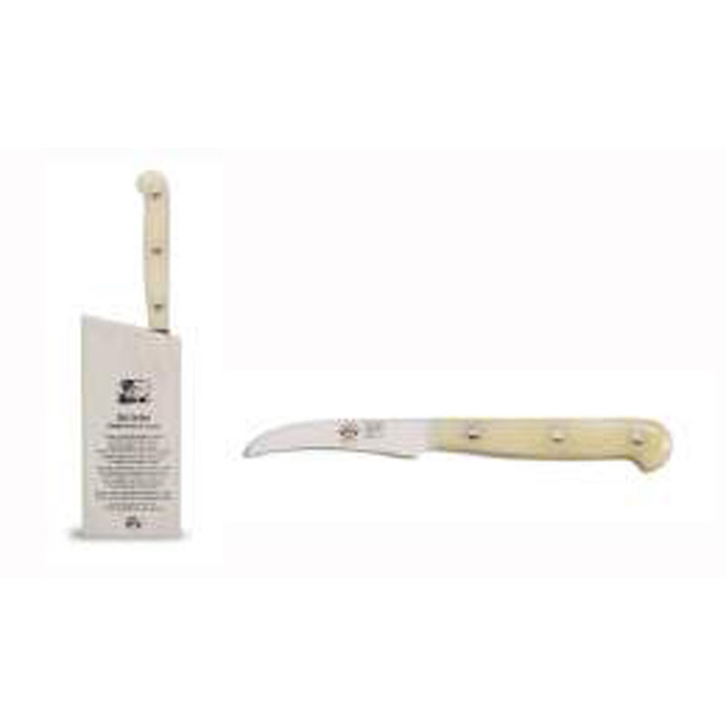 Berti Insieme Curved Paring Knife White Lucite Handle 93216