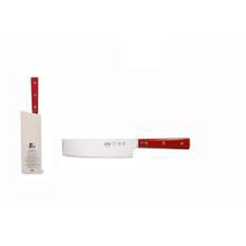 Berti Insieme Nakiri Knife Red Lucite Handle 93231