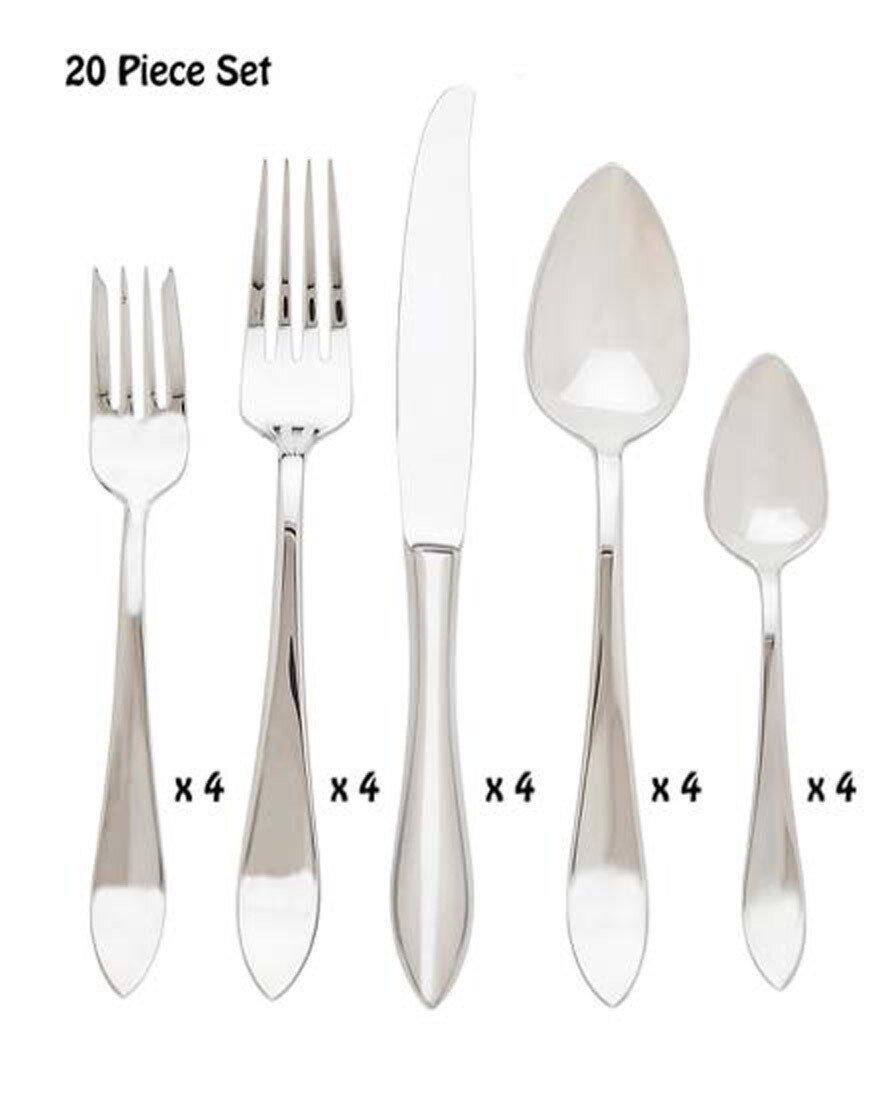 Ricci Contorno 20 Piece Flatware Set, MPN: 10669, 644907106696