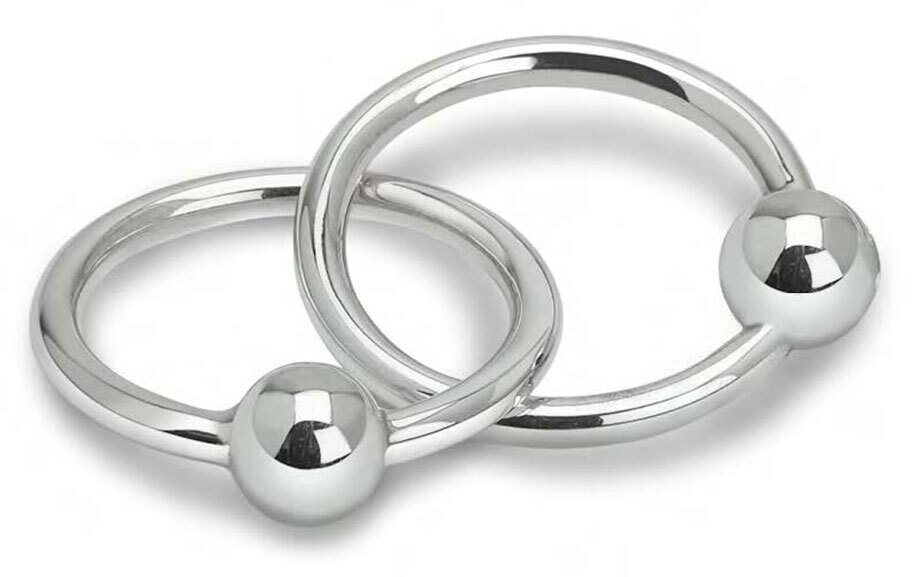 Cunill 2 Ring Ball Rattle - Sterling Silver