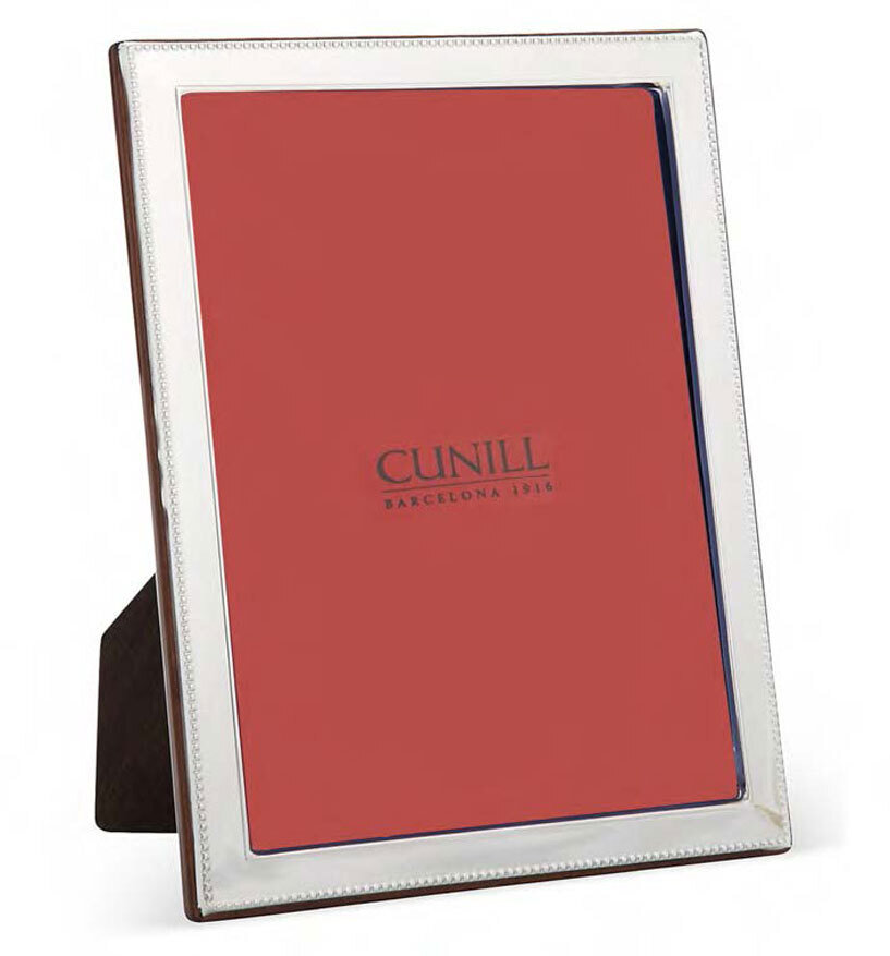 Cunill Bead Bevel 5 x 7 Inch Picture Frame - Sterling Silver