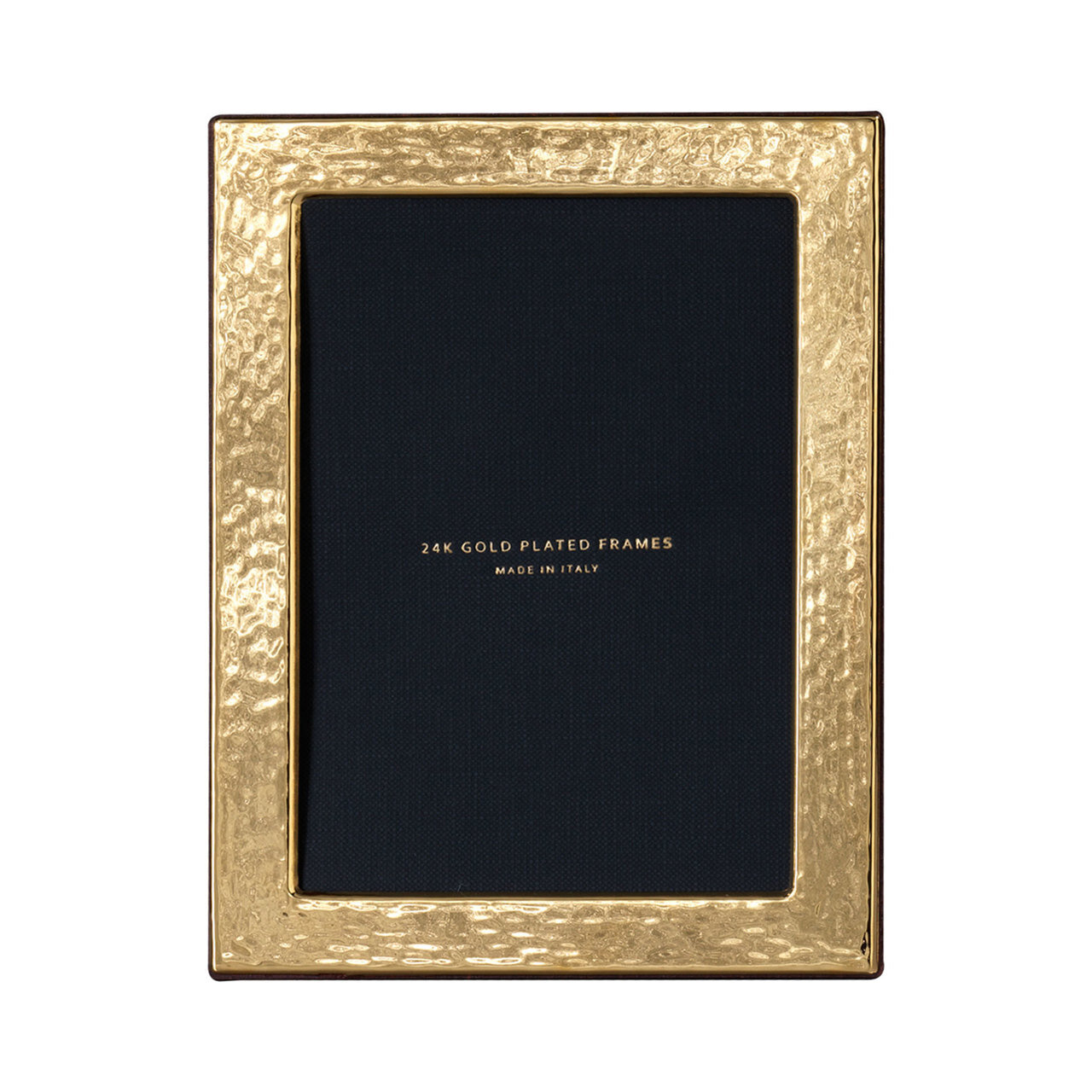 Cunill Hammered 4 x 6 Inch Picture Frame - 24k Gold Plated 0.5 Microns