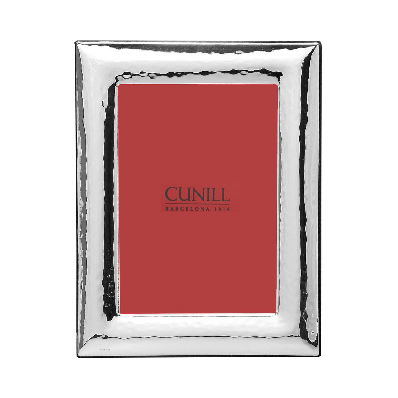 Cunill Hammered Wide 4 x 6 Inch Picture Frame - Sterling Silver