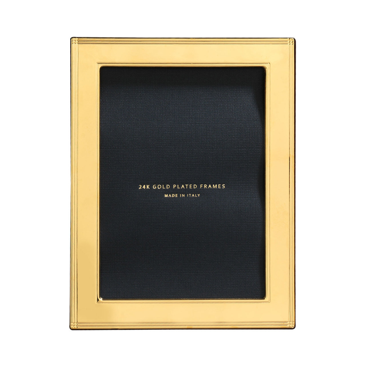 Cunill Madison 4 x 6 Inch Picture Frame - 24k Gold Plated 0.5 Microns