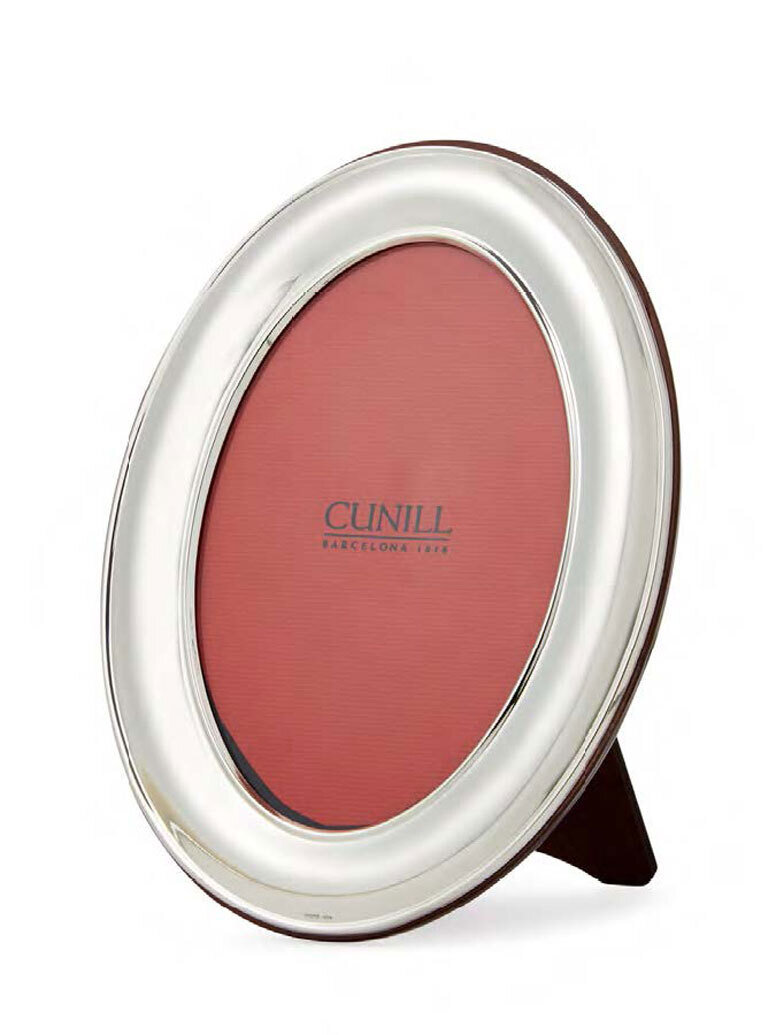 Cunill Oval Plain 4 x 6 Inch Picture Frame - Sterling Silver