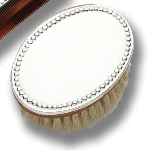 Cunill Pearls Baby Hairbrush - Sterling Silver
