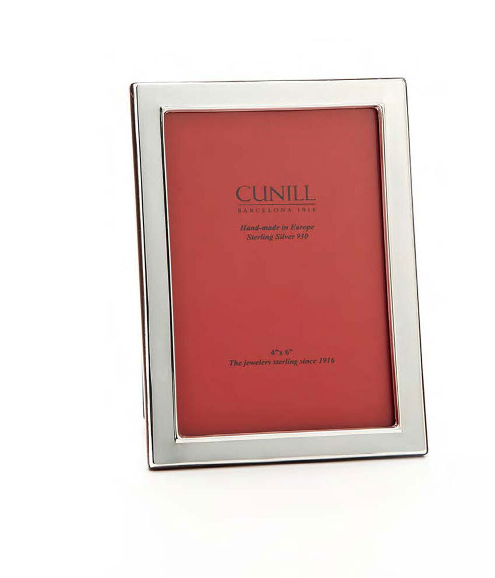 Cunill Plain 1/2 Inch Border 11 x 14 Inch Picture Frame - Sterling Silver