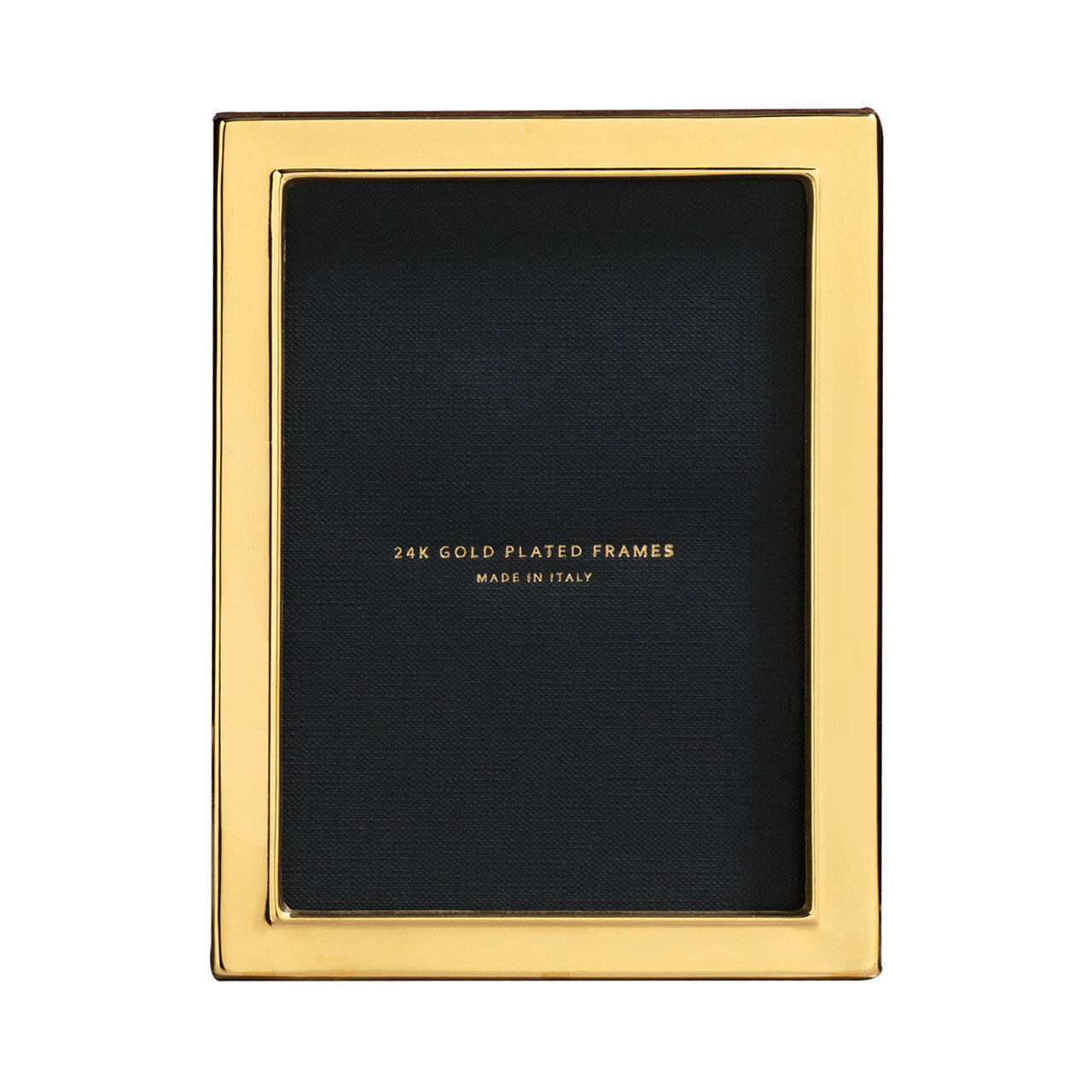 Cunill Plain 1/2 Inch Border 5 x 7 Inch Picture Frame - 24k Gold Plated 0.5 Microns