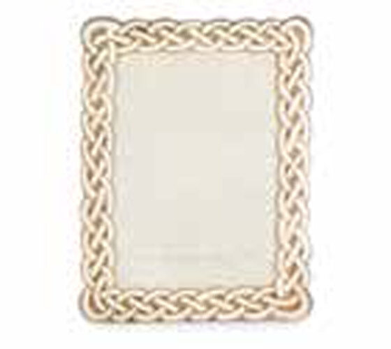 Jay Strongwater Mika Golden Braided 5 x 7 Inch Picture Frame