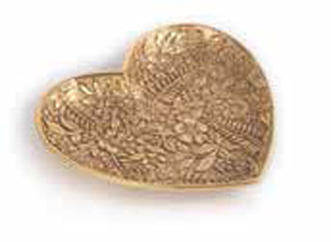 Jay Strongwater Colleen Gold Floral Heart Trinket Tray, MPN: SDH6625-292,