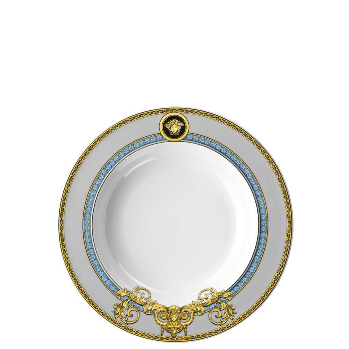 Versace Bleu Prestige Gala Rim Soup Plate