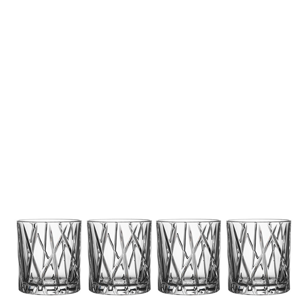 Orrefors City Old Fashioned Set Of 4