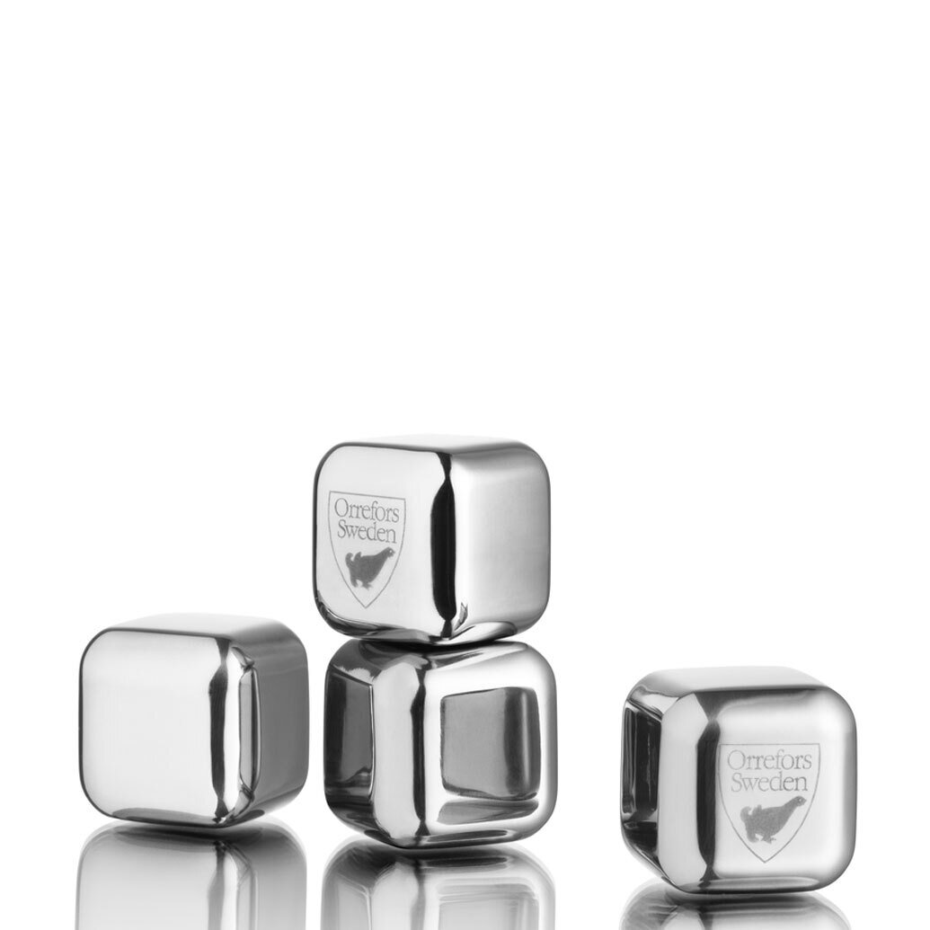 Orrefors City Ice Cubes Set Of 4