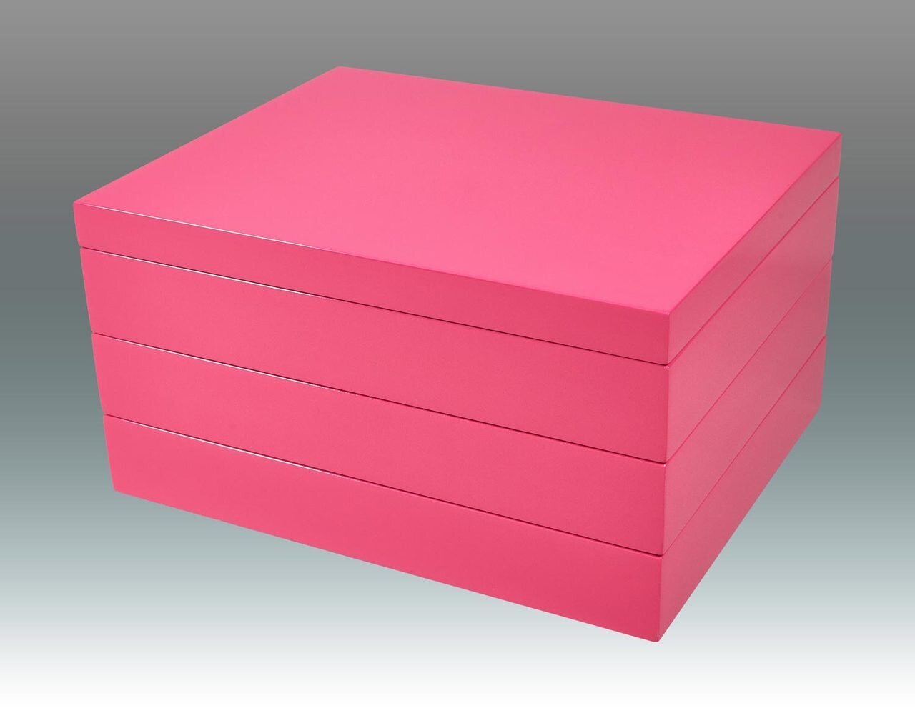 Tizo Stackable Jewelry Box Hot Pink