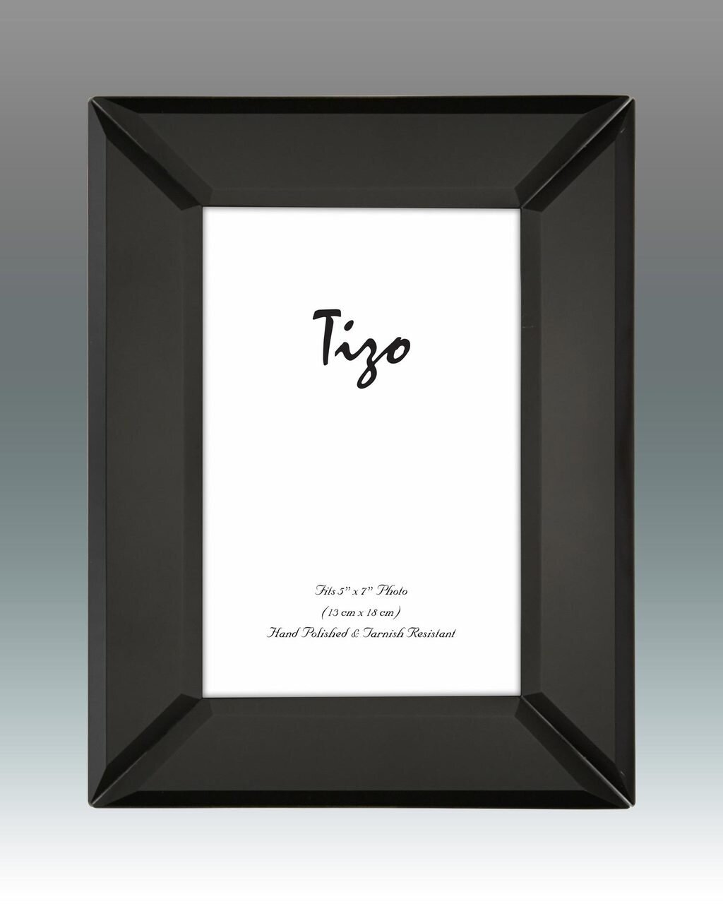 Tizo Black Mirrored Picture Frame 5 x 7 Inch