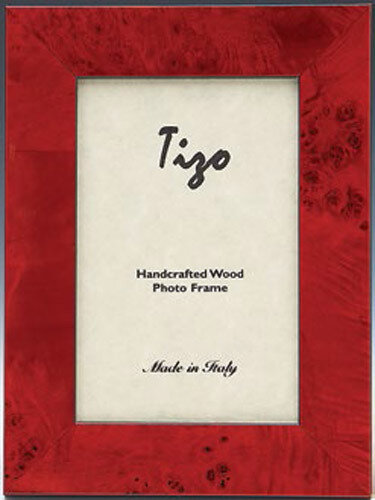 Tizo Pure Red Wooden Picture Frame 3 x 3 Inch