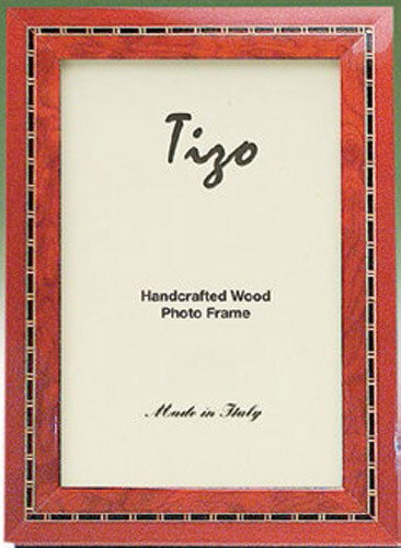 Tizo Red Zebra Line Wooden Picture Frame 8 x 10 Inch