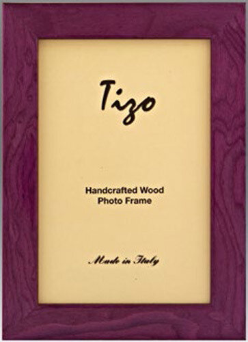Tizo Deep Light Purple Wood Picture Frame 4 x 6 Inch