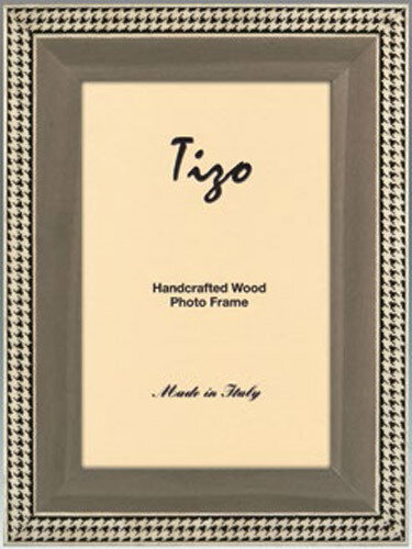 Tizo Gray Goldy Border Wooden Picture Frame 4 x 6 Inch