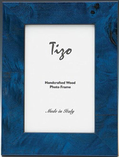 Tizo Pure Blue Wooden Picture Frame 8 x 10 Inch