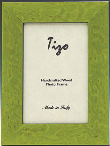 Tizo Pure Light Green Wooden Picture Frame 5 x 7 Inch