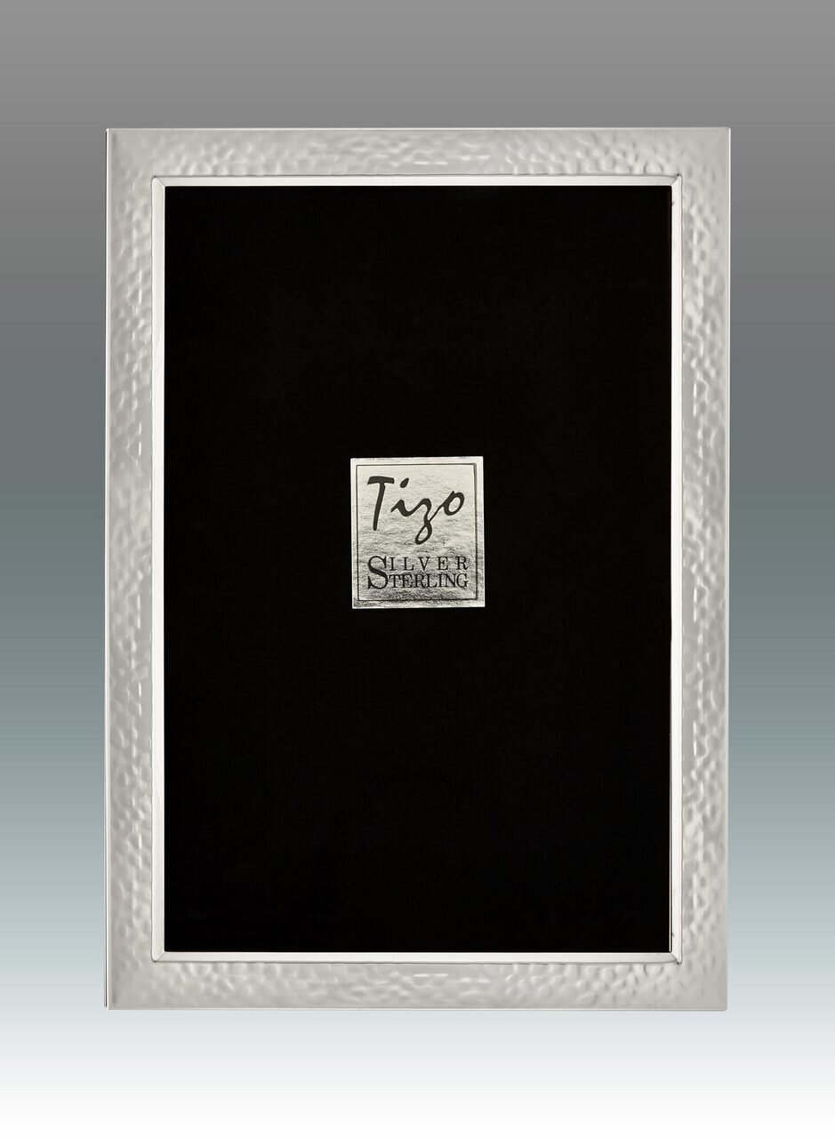 Tizo Thiny Hammered Sterling Silver Picture Frame 4 x 6 Inch