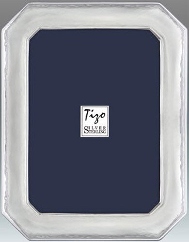 Tizo Long Octagon Sterling Silver Picture Frame 3x5 Inch