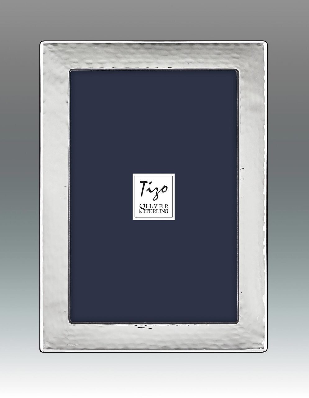 Tizo Tick Hammered Sterling Silver Picture Frame 5 x 7 Inch