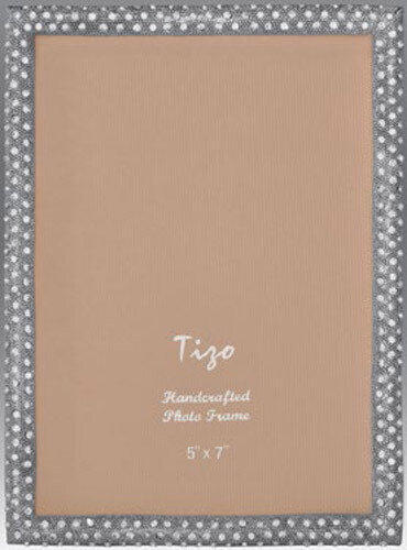 Tizo Shamoo Jeweled Silver Picture Frame 4 x 6 Inch, MPN: RS710SL-46,